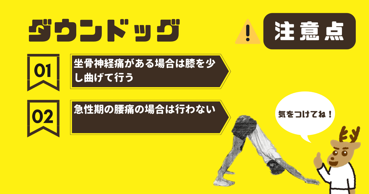 ダウンドッグの注意点